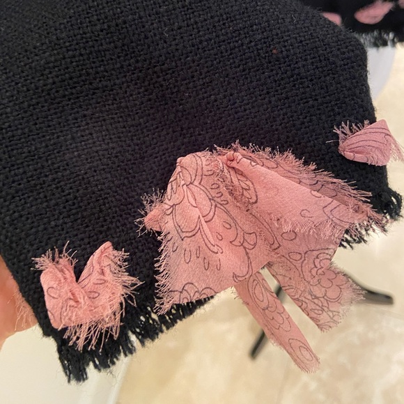 Black & Pink Tweed-Style Jacket - Picture 6 of 7